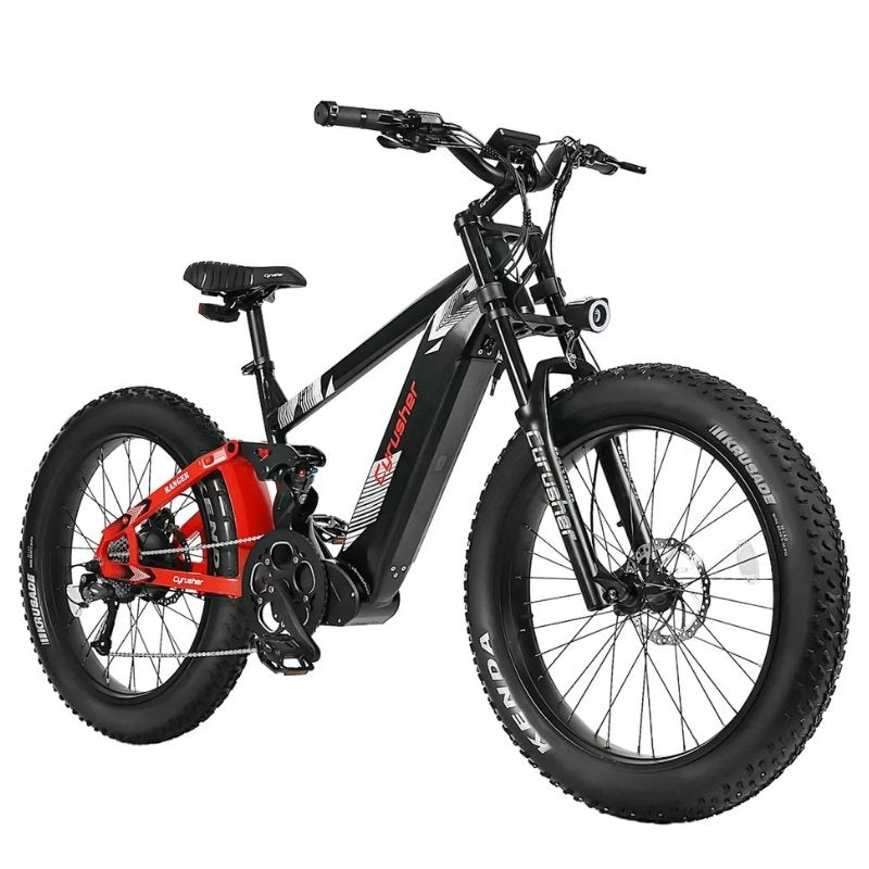 CYRUSHER RANGER ALL-TERRAIN FAT-TYRE MOUNTAIN ELECTRIC BIKE - 250W - Charge & Glide
