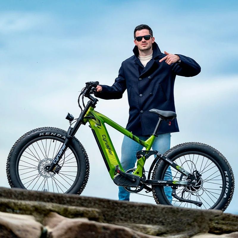 CYRUSHER RANGER ALL-TERRAIN FAT-TYRE MOUNTAIN ELECTRIC BIKE - 250W - Charge & Glide