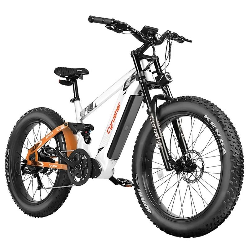 CYRUSHER RANGER ALL-TERRAIN FAT-TYRE MOUNTAIN ELECTRIC BIKE - 250W - Charge & Glide