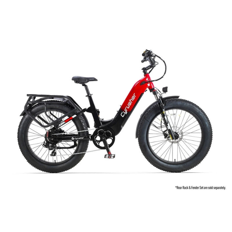 Cyrusher Roam Step-Through Full-Suspension Fat-Tyre Electric Bike - 250W
