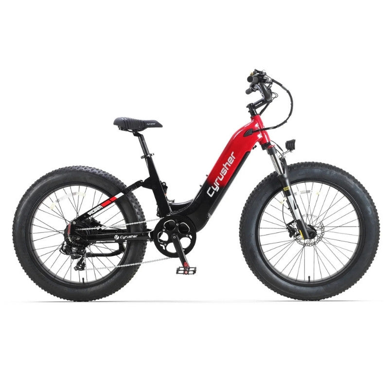 Cyrusher Roam Step-Through Full-Suspension Fat-Tyre Electric Bike - 250W