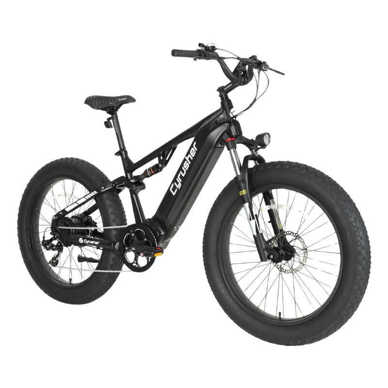 CYRUSHER ROVER FULL SUSPENSION ALL-TERRAIN FAT TYRE ELECTRIC BIKE 250W - Charge & Glide