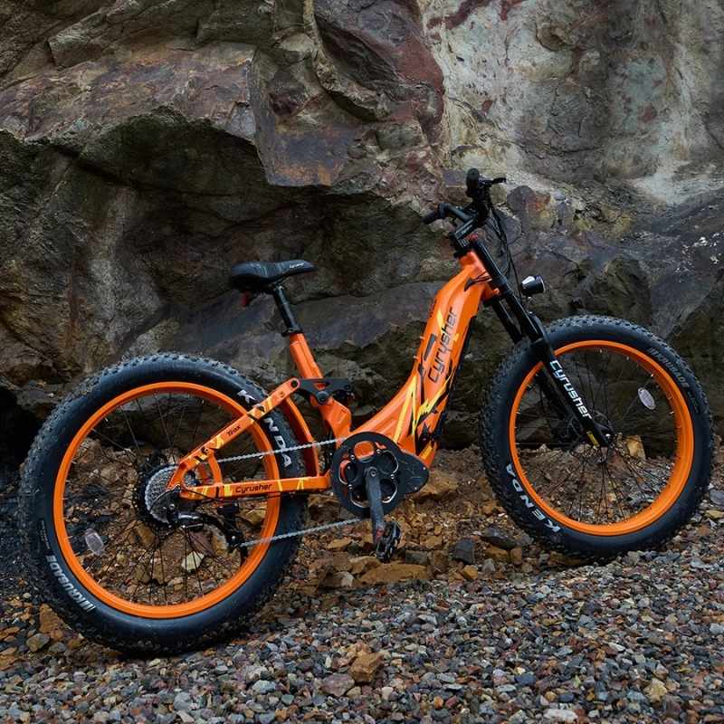 CYRUSHER TRAX STEP-THROUGH ALL-TERRAIN FAT TYRE ELECTRIC BIKE 250W - Charge & Glide