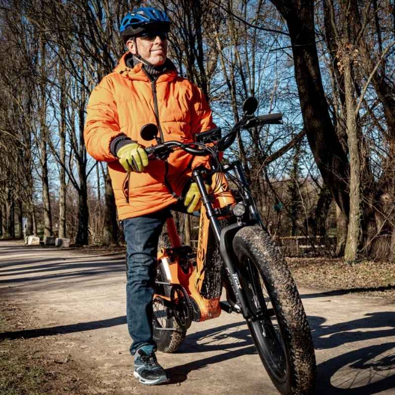 CYRUSHER TRAX STEP-THROUGH ALL-TERRAIN FAT TYRE ELECTRIC BIKE 250W - Charge & Glide