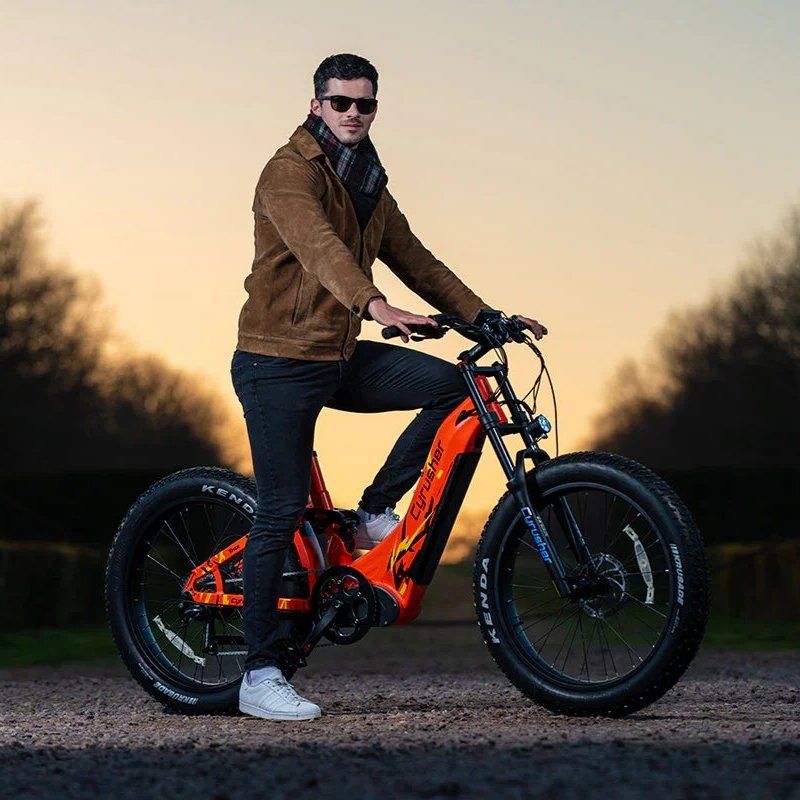 CYRUSHER TRAX STEP-THROUGH ALL-TERRAIN FAT TYRE ELECTRIC BIKE 250W - Charge & Glide