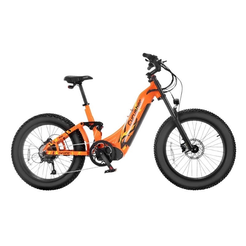 CYRUSHER TRAX STEP-THROUGH ALL-TERRAIN FAT TYRE ELECTRIC BIKE 250W - Charge & Glide