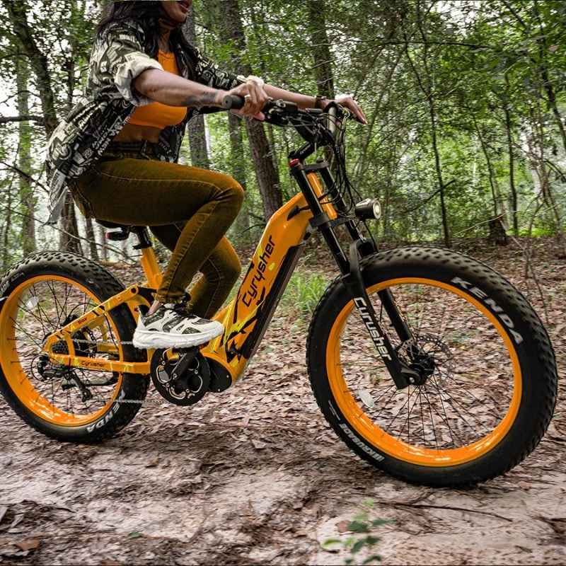 CYRUSHER TRAX STEP-THROUGH ALL-TERRAIN FAT TYRE ELECTRIC BIKE 250W - Charge & Glide