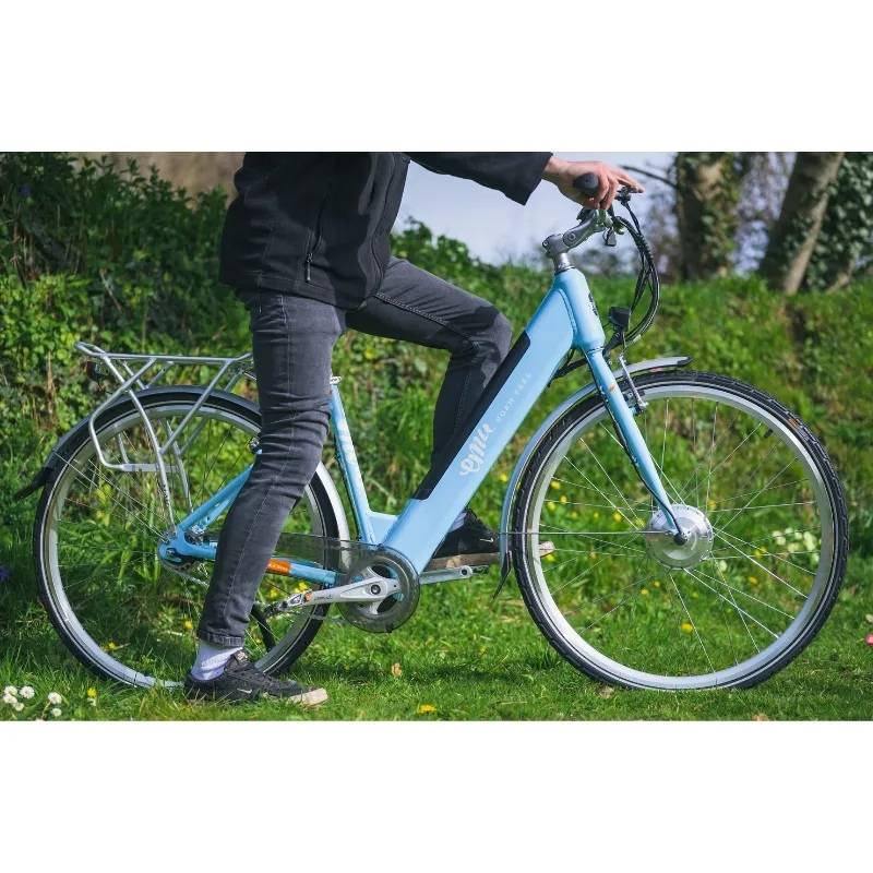 EMU CLASSIC MK3 STEP-THROUGH ELECTRIC BIKE 250W LIGHT BLUE - Charge & Glide