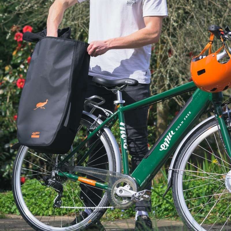 EMU ROAM MK2 CROSSBAR HYBRID ELECTRIC BIKE 250W RACING GREEN - Charge & Glide