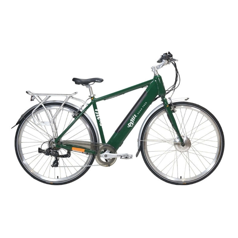 EMU ROAM MK2 CROSSBAR HYBRID ELECTRIC BIKE 250W RACING GREEN - Charge & Glide