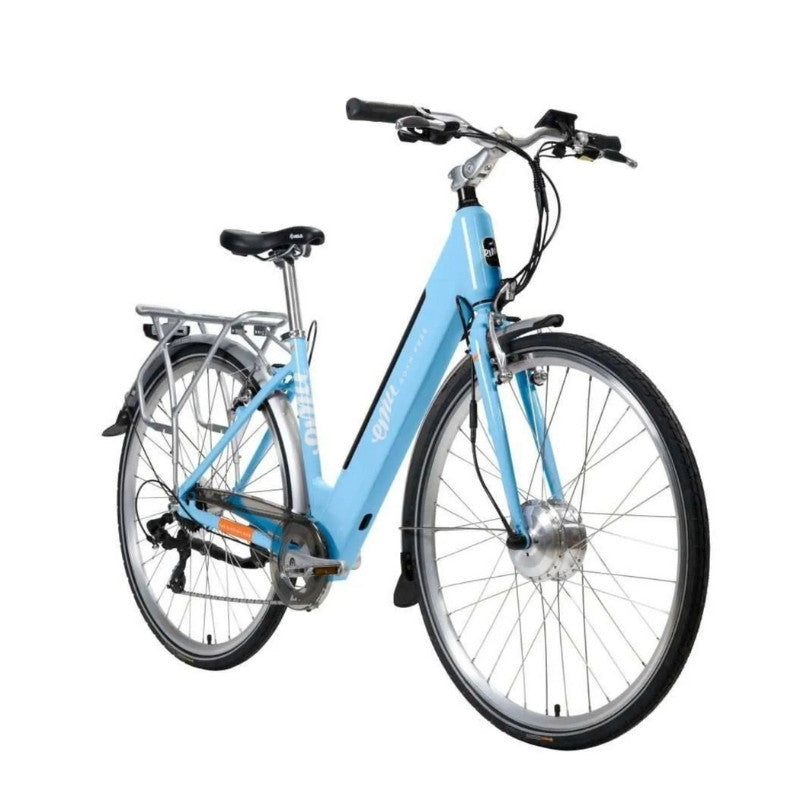 EMU ROAM MK2 STEP-THROUGH ELECTRIC BIKE 250W SKY BLUE - Charge & Glide