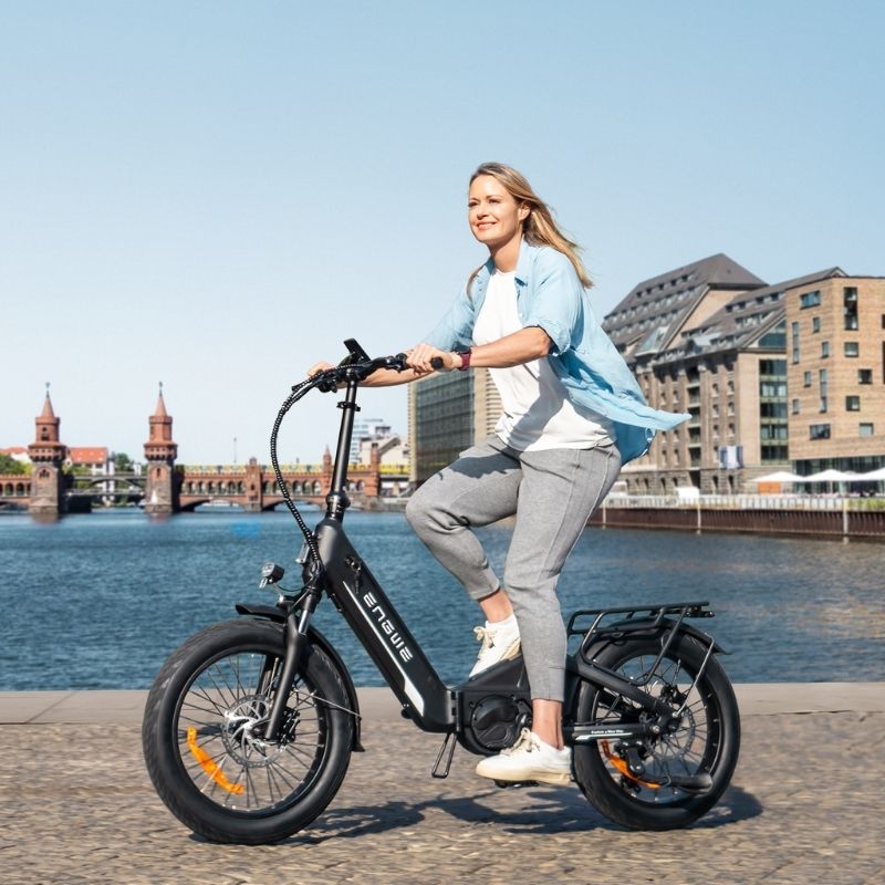 ENGWE L20 3.0 PRO MID-DRIVE FULL SUSPENSION FOLDING ELECTRIC BIKE 250W | 160KM LONG RANGE 100NM TORQUE - Charge & Glide