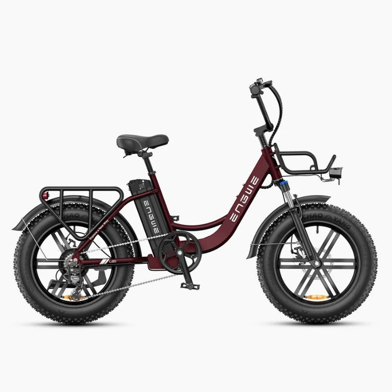 ENGWE L20 BOOST STEP-THROUGH FAT-TYRE CARGO ELECTRIC BIKE - 250W