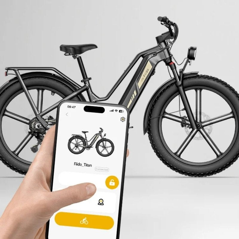 FIIDO TITAN FAT-TYRE TOURING LONG-RANGE ELECTRIC BIKE - 250W - Charge & Glide