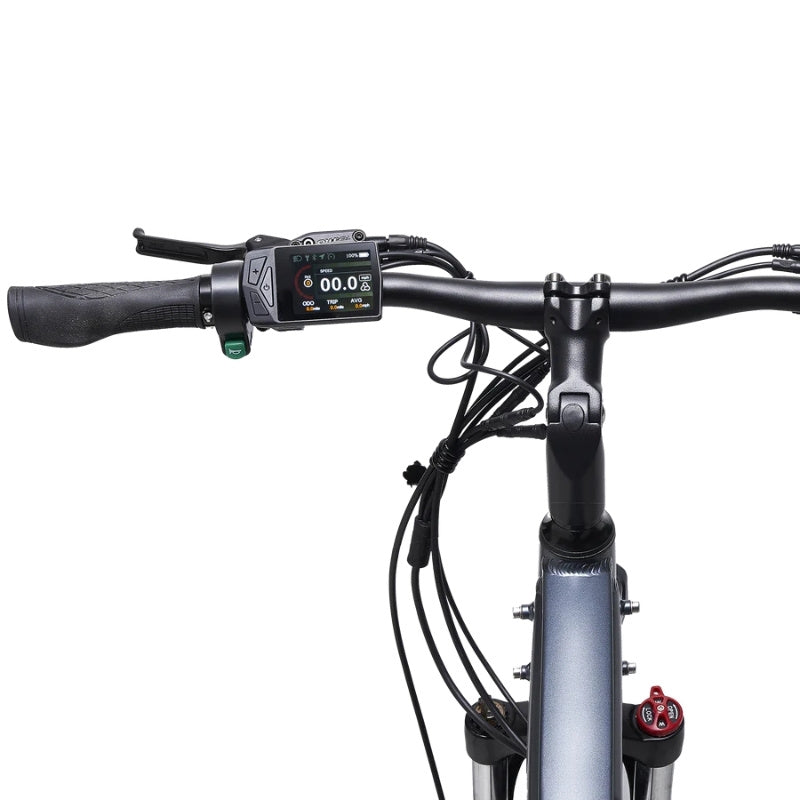 HYGGE AARHUS CITY ELECTRIC BIKE 250W | 80KM RANGE, SHIMANO 8-SPEED, GRAPHITE GREY - Charge & Glide