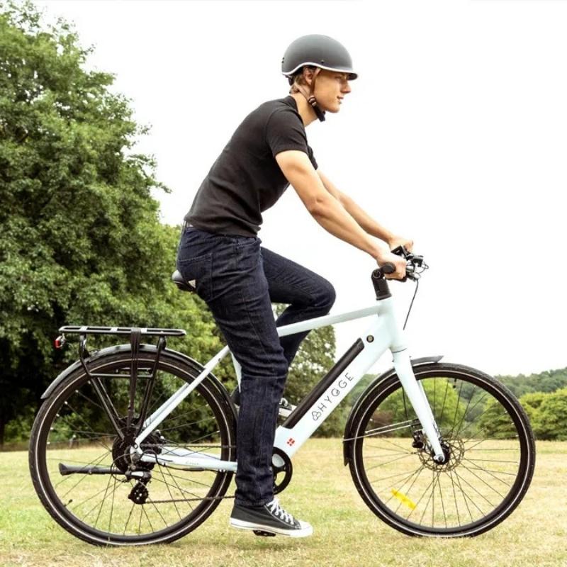 Hygge Lossø Commuter Electric Bike - 250W, Shimano 8-Speed, Ivory White