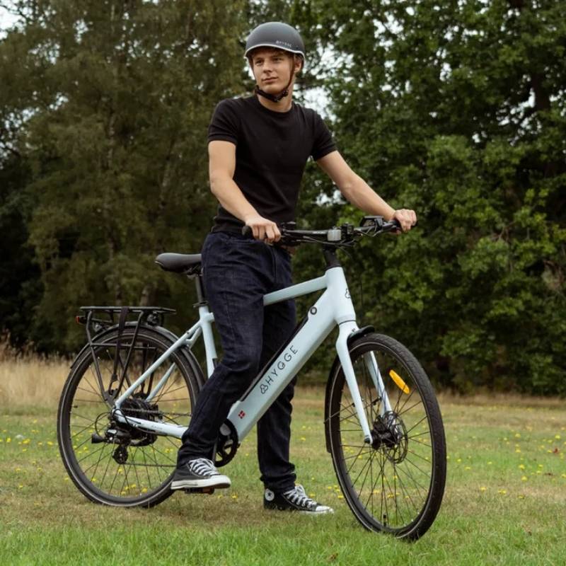 Hygge Lossø Commuter Electric Bike - 250W, Shimano 8-Speed, Ivory White