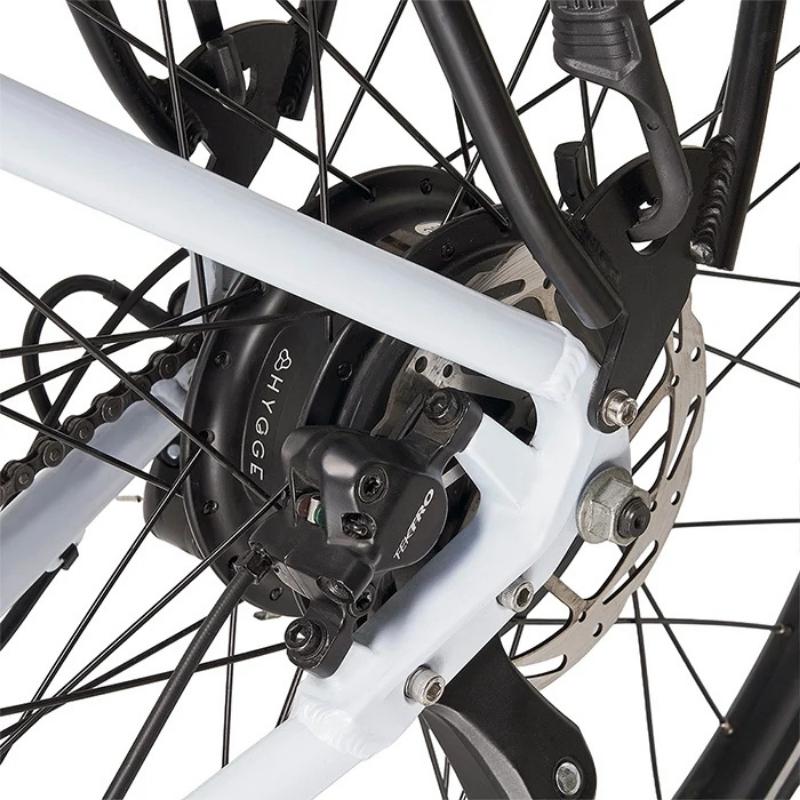 Hygge Lossø Commuter Electric Bike - 250W, Shimano 8-Speed, Ivory White