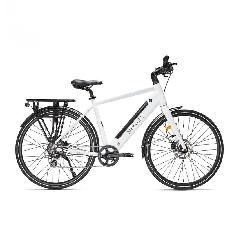 Hygge Lossø Commuter Electric Bike - 250W, Shimano 8-Speed, Ivory White