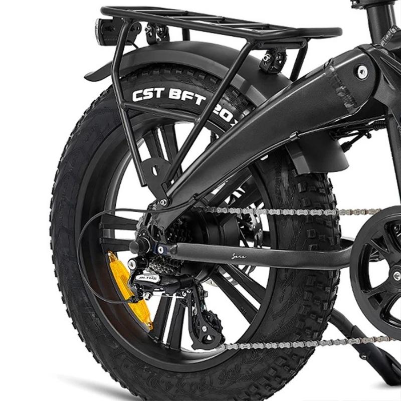 HYGGE SORØ FOLDING FAT-TYRE ELECTRIC BIKE - 250W, 80KM RANGE, SHIMANO 7-SPEED, ROYAL BLUE - Charge & Glide