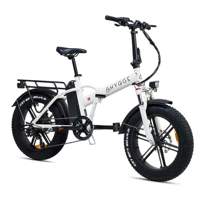 HYGGE VESTER FOLDING FAT-TYRE ELECTRIC BIKE 250W | 80KM RANGE, SHIMANO 7-SPEED - Charge & Glide