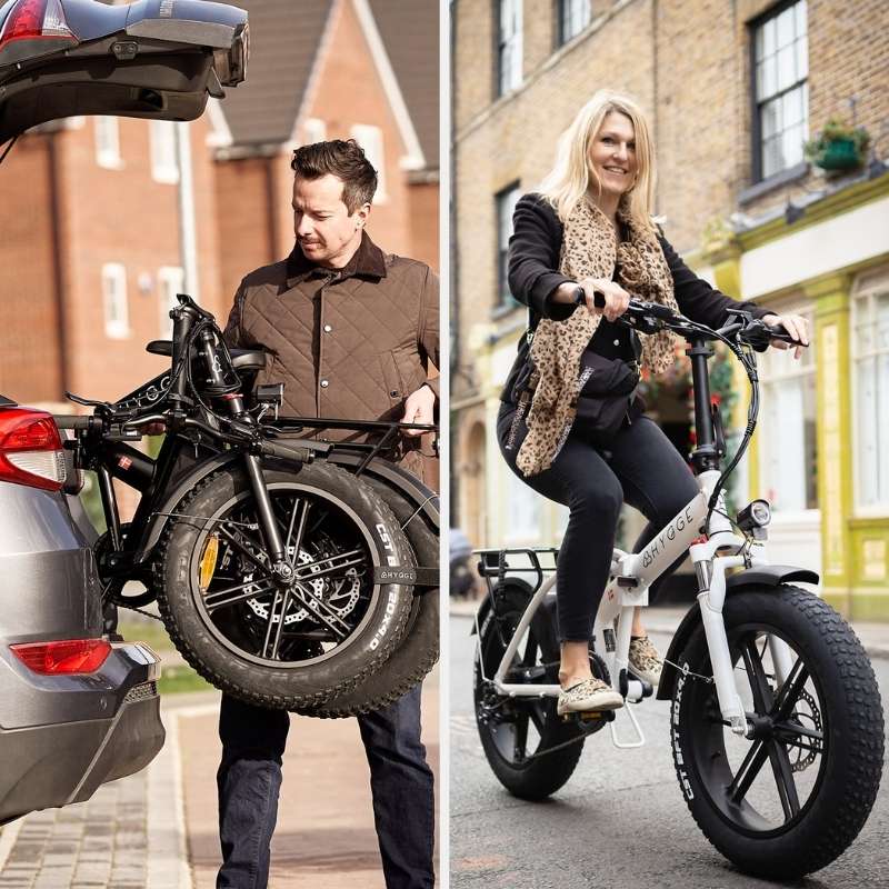 HYGGE VESTER FOLDING FAT-TYRE ELECTRIC BIKE - 250W, 80KM RANGE, SHIMANO 7-SPEED