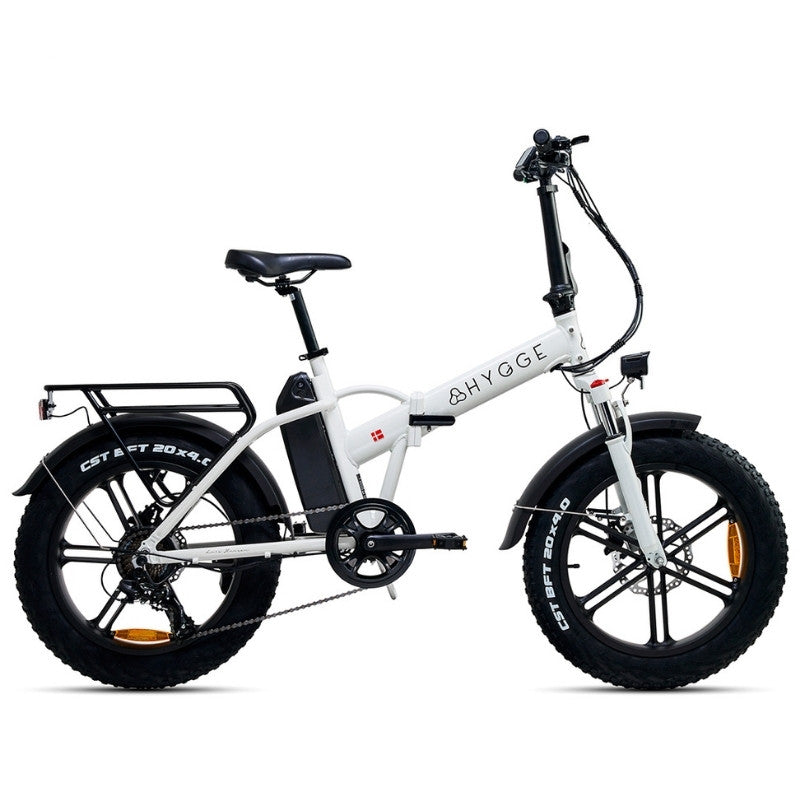 HYGGE VESTER FOLDING FAT-TYRE ELECTRIC BIKE 250W | 80KM RANGE, SHIMANO 7-SPEED - Charge & Glide