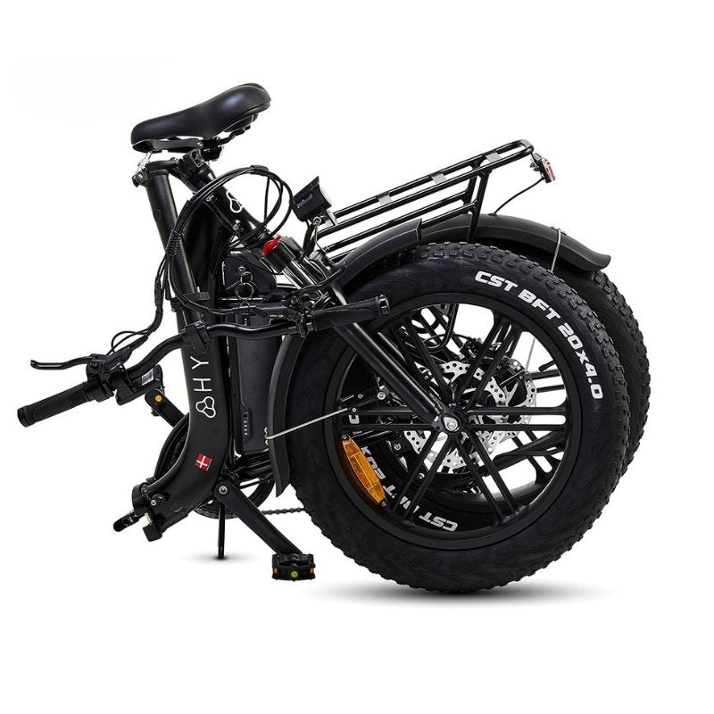 HYGGE VESTER STEP FOLDING FAT-TYRE ELECTRIC BIKE 250W | 80KM RANGE, SHIMANO 7-SPEED - Charge & Glide