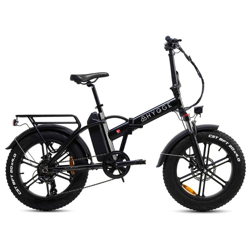 HYGGE VESTER FOLDING FAT-TYRE ELECTRIC BIKE 250W | 80KM RANGE, SHIMANO 7-SPEED - Charge & Glide