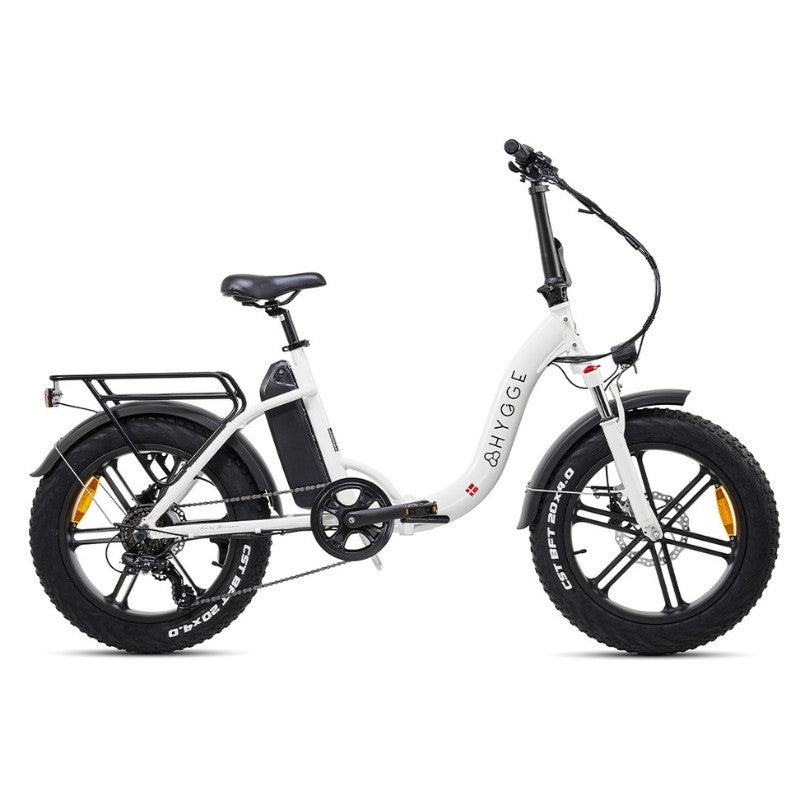 HYGGE VESTER STEP FOLDING FAT-TYRE ELECTRIC BIKE 250W | 80KM RANGE, SHIMANO 7-SPEED - Charge & Glide