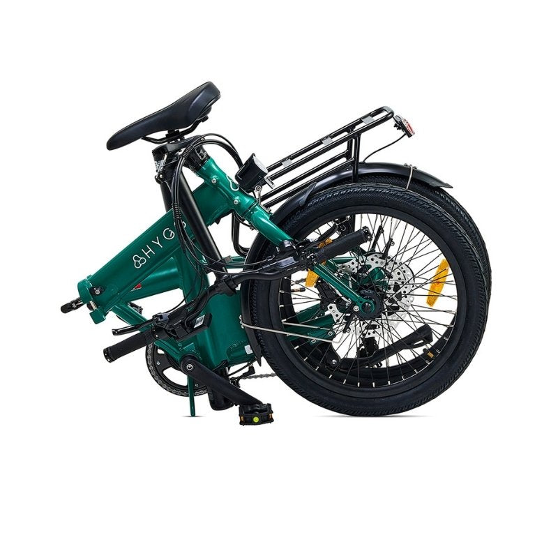 HYGGE VIRUM FOLDING ELECTRIC BIKE 250W | ULTRA-LIGHT 18KG, 60KM RANGE, SHIMANO 8 SPEED - Charge & Glide
