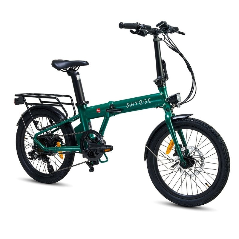 HYGGE VIRUM FOLDING ELECTRIC BIKE 250W | ULTRA-LIGHT 18KG, 60KM RANGE, SHIMANO 8 SPEED - Charge & Glide