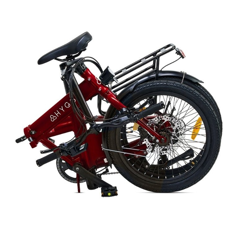 HYGGE VIRUM FOLDING ELECTRIC BIKE 250W | ULTRA-LIGHT 18KG, 60KM RANGE, SHIMANO 8 SPEED - Charge & Glide