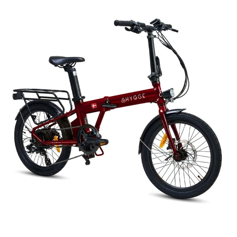 HYGGE VIRUM FOLDING ELECTRIC BIKE 250W | ULTRA-LIGHT 18KG, 60KM RANGE, SHIMANO 8 SPEED - Charge & Glide