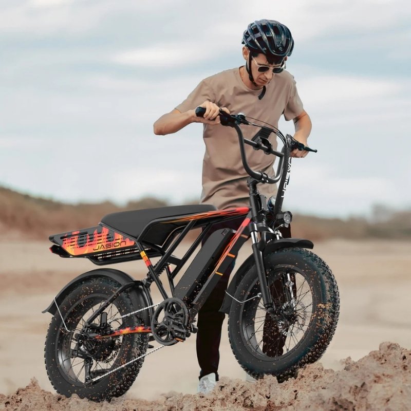 JASION RETROVOLT FAT-TYRE ALL-TERRAIN ELECTRIC BIKE 500W - Charge & Glide