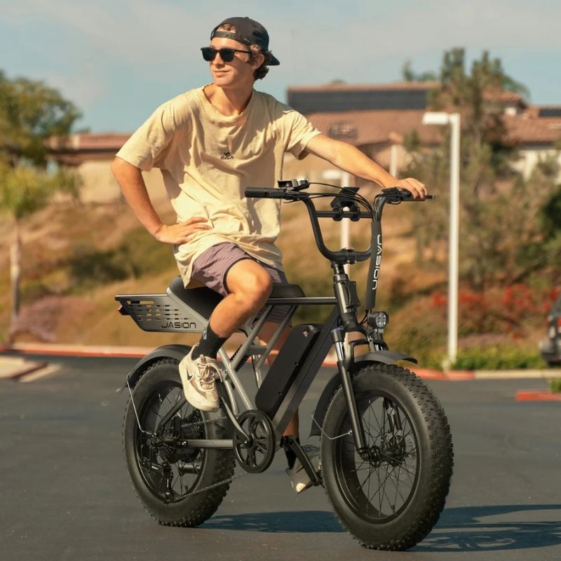 JASION RETROVOLT FAT-TYRE ALL-TERRAIN ELECTRIC BIKE 500W - Charge & Glide