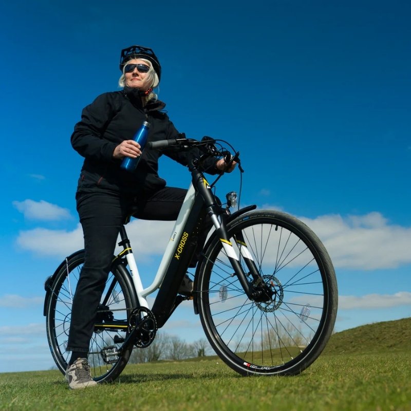 MARK2 X-CROSS 450 LIGHTWEIGHT STEP THROUGH HYBRID ELECTRIC BIKE 250W - Charge & Glide