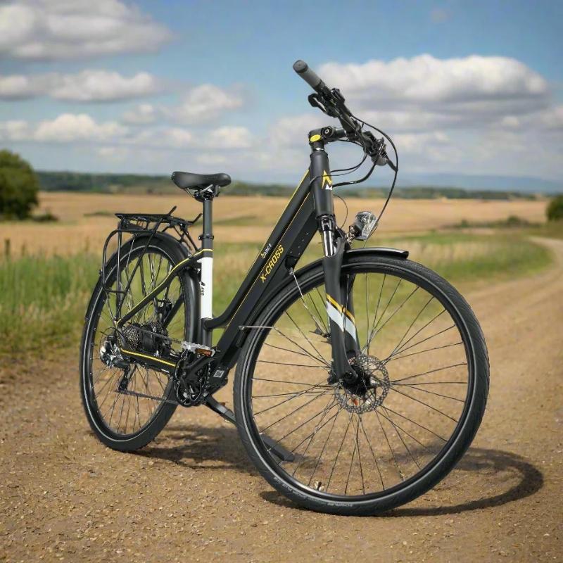 MARK2 X-CROSS 450S LIGHTWEIGHT STEPTHROUGH HYBRID OFF-ROAD ELECTRIC BIKE 250W - Charge & Glide