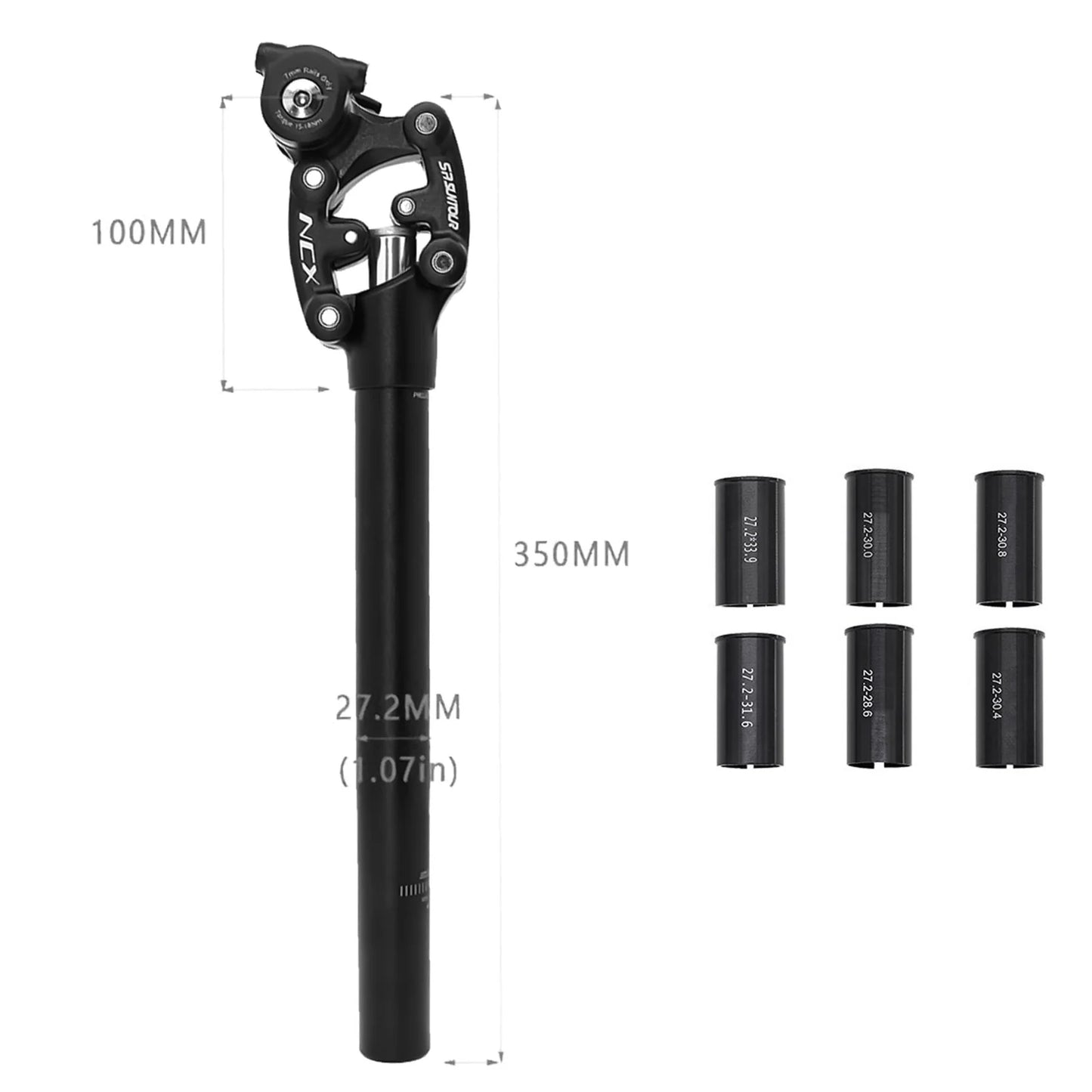 Cyrusher Suspension Seat Post for Aura & Zenith E-Bikes - Charge & Glide