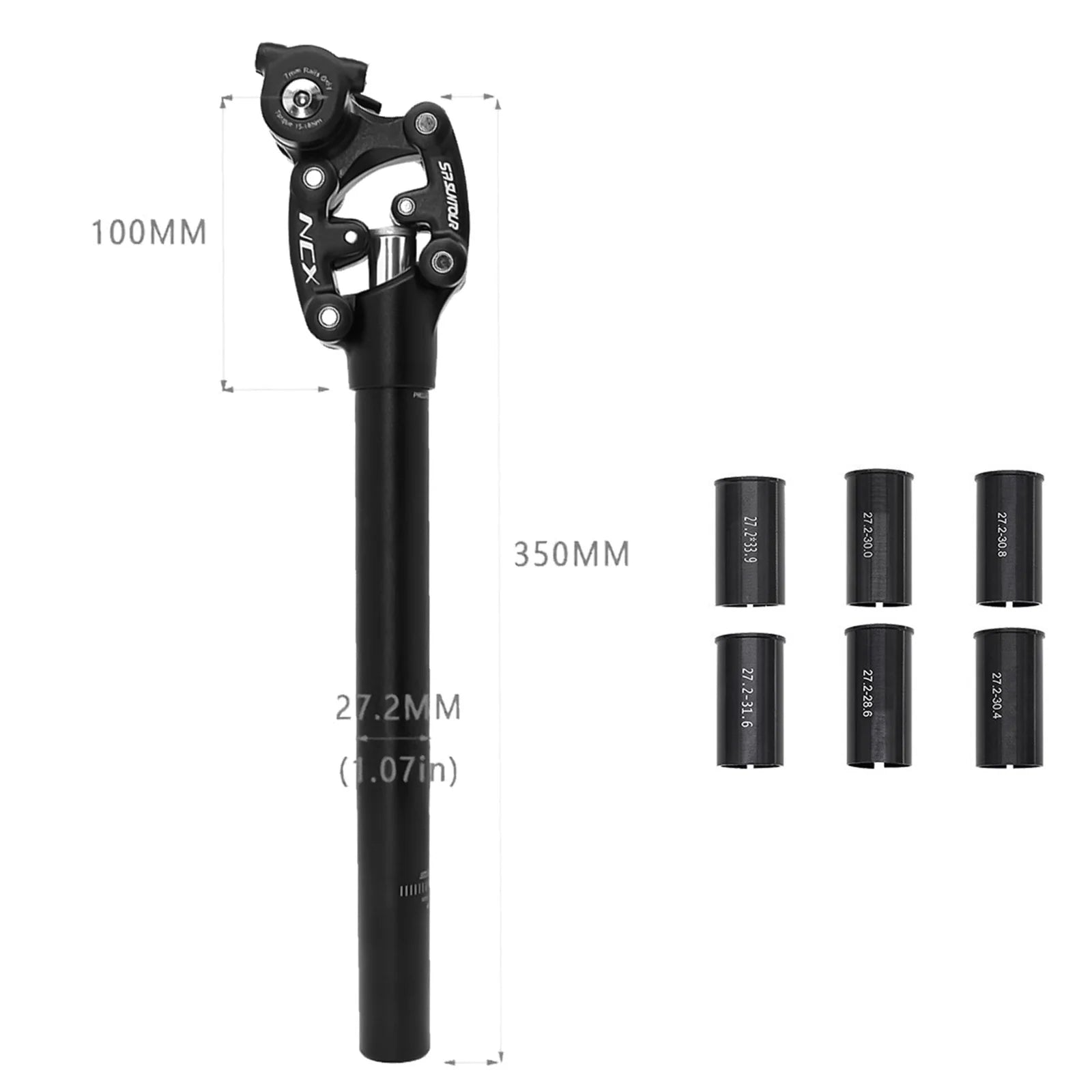 Cyrusher Suspension Seat Post for Aura & Zenith E-Bikes - Charge & Glide