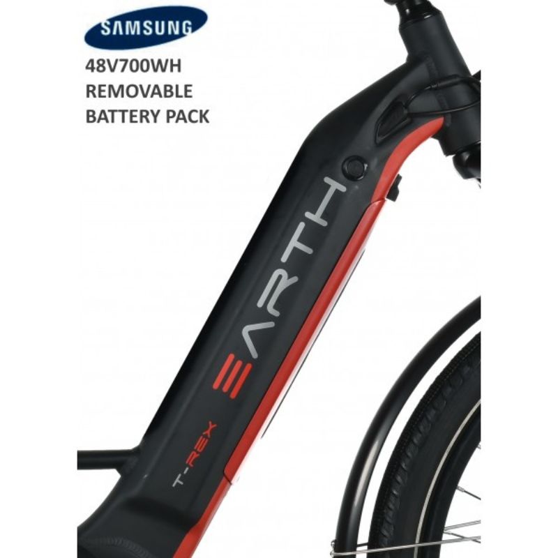 EARTH T-REX SP MIXIE Step Through Electric Bike 700W Battery