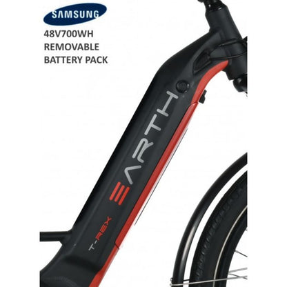 EARTH T-REX SP MIXIE Step Through Electric Bike 700W Battery