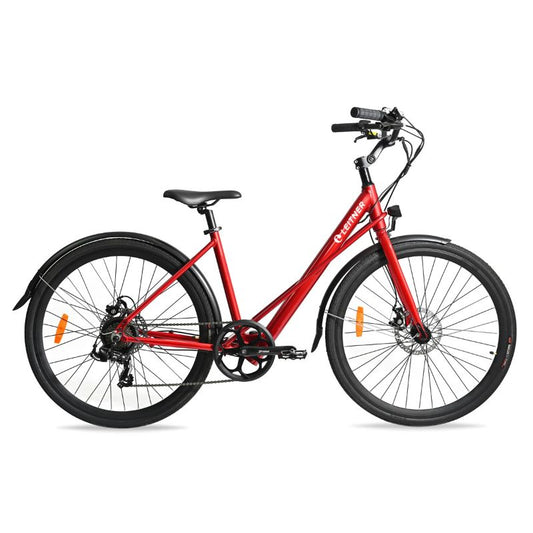 LEITNER ULTIMATE STEP THROUGH CRUISER 250W Electric Bike Red