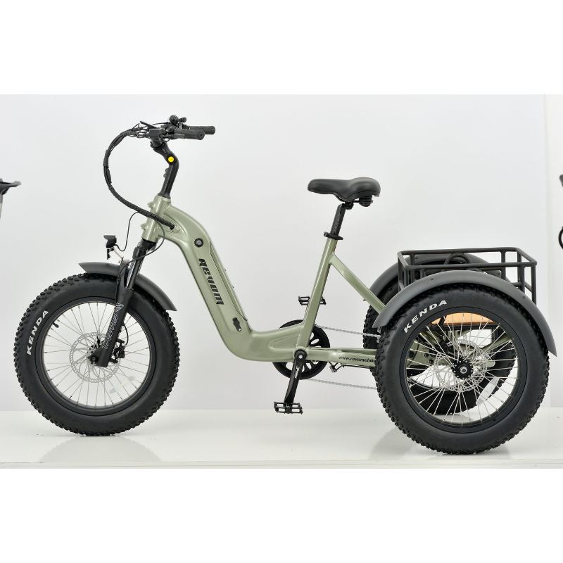 Revom T2 Fat Tyre Cargo Electric Mountain Trike 250W Charge & Glide