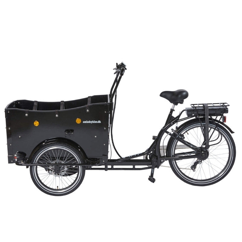 AMCARGOBIKES CURVE KINDERGARTEN OPEN CARGO ELECTRIC BIKE TRICYCLE 250W (6 CHILDREN) - Charge & Glide