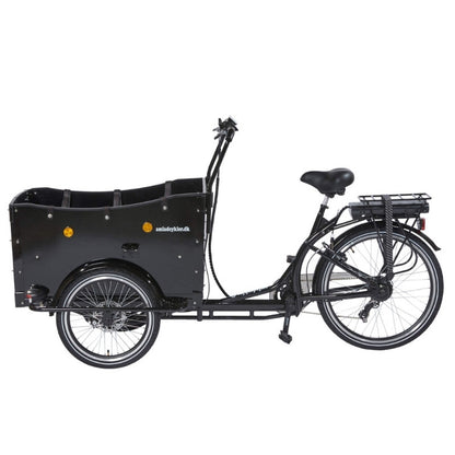 AMCARGOBIKES CURVE KINDERGARTEN OPEN CARGO ELECTRIC BIKE TRICYCLE 250W (6 CHILDREN) - Charge & Glide