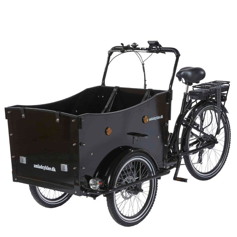 AMCargoBikes Deluxe Electric Cargo Bike Tricycle - 250W, Seats Up To 4 Children