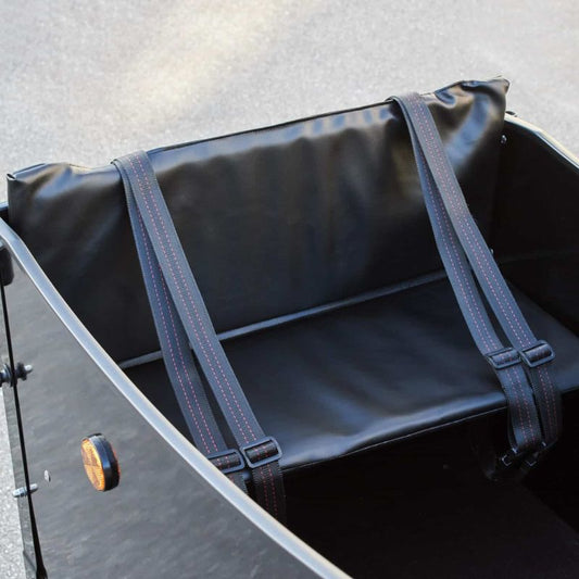 AMCargoBikes Deluxe Seat Cushions For Cargo Bikes - Black - Charge & Glide