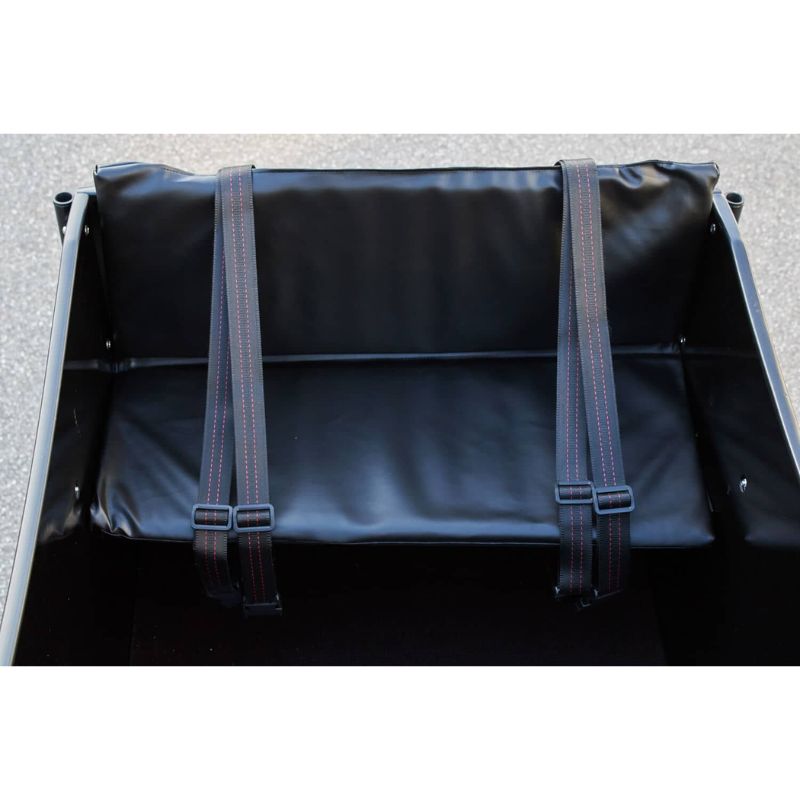 AMCargoBikes Deluxe Seat Cushions For Cargo Bikes - Black - Charge & Glide