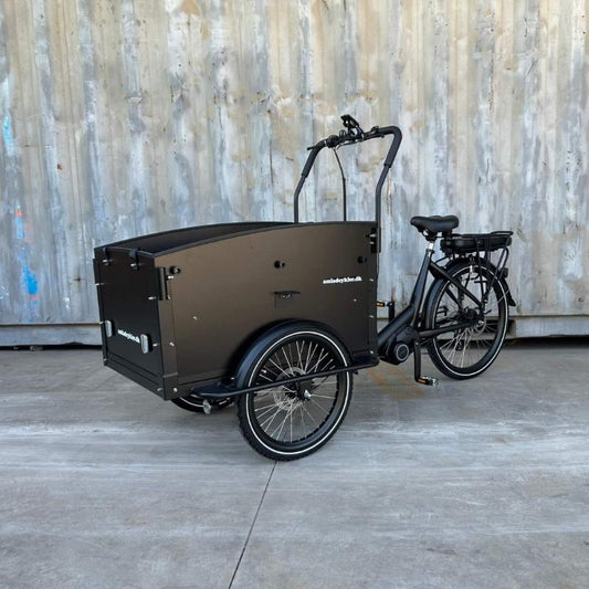 AMCargoBikes Ultimate Curve Mid-Engine Electric Cargo Bike Tricycle - 250W, Seats Up To 4 Children